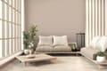 Miniatyrbild 4 av 7: Non woven-tapet uni kulör Profhome 378573-GU lätt texturerad glansigt mönster matt bakgrund färg beige 5,33 m2