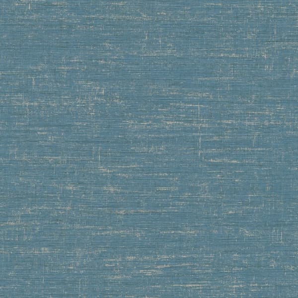 Non woven-tapet uni kulör Profhome 378576-GU lätt texturerad glansigt mönster matt bakgrund färg blå guld 5,33 m2