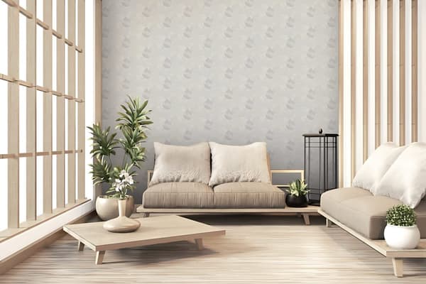 Non woven-tapet chinoiserie tapet Profhome 378596-GU slät glansigt mönster matt bakgrund färg silver vit grå 5,33 m2