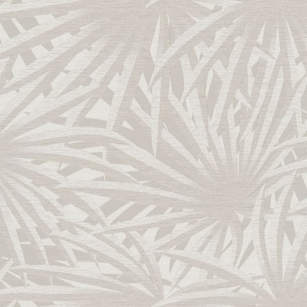 Non woven-tapet blomster Profhome 378614-GU slät matt färg vit grå 5,33 m2