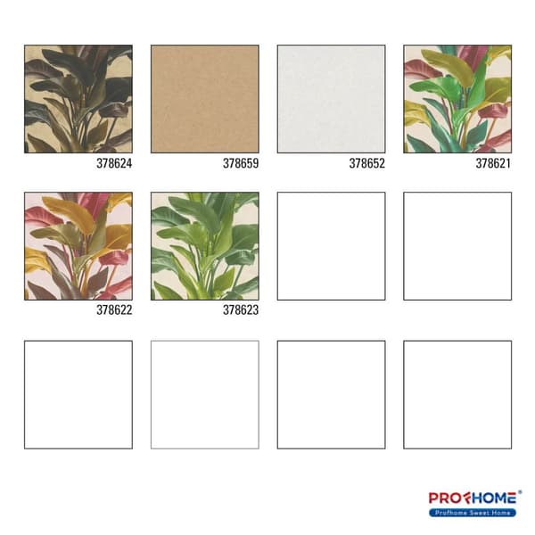 Non woven-tapet blomster Profhome 378624-GU lätt texturerad matt mönster blank bakgrund färg guld brun 5,33 m2