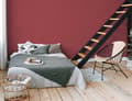 Miniatyrbild 6 av 7: Non woven-tapet uni kulör Profhome 378653-GU lätt texturerad matt färg röd 5,33 m2