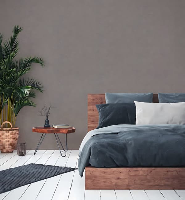 Non woven-tapet uni kulör Profhome 378657-GU lätt texturerad matt färg grå 5,33 m2