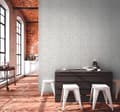 Miniatyrbild 4 av 8: Non woven-tapet geometrisk Profhome 378691-GU lätt texturerad matt färg vit grå 5,33 m2