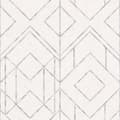 Miniatyrbild 1 av 8: Non woven-tapet geometrisk Profhome 378691-GU lätt texturerad matt färg vit grå 5,33 m2