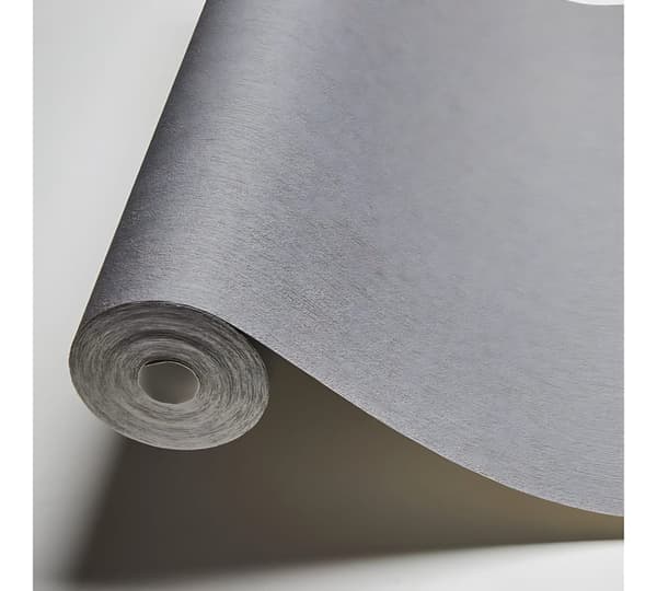 Non woven-tapet uni kulör Profhome 378828-GU lätt texturerad matt färg grå 5,33 m2