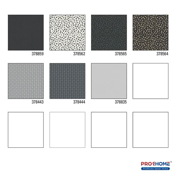 Non woven-tapet uni kulör Profhome 378859-GU lätt texturerad matt färg svart 5,33 m2