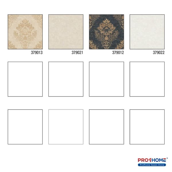 Non woven-tapet ornament Profhome 379013-GU lätt texturerad matt färg guld beige 5,33 m2