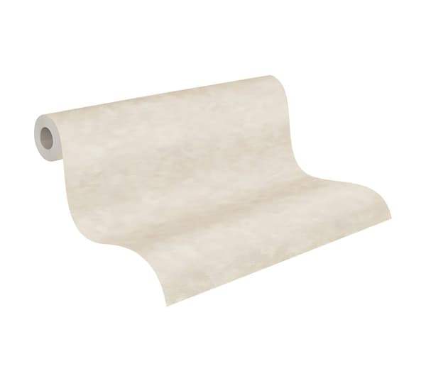 Non woven-tapet uni kulör Profhome 379021-GU lätt texturerad matt färg guld grädde 5,33 m2
