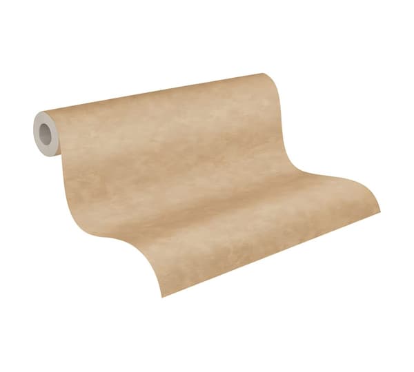Non woven-tapet uni kulör Profhome 379025-GU lätt texturerad matt färg guld 5,33 m2