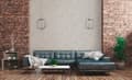 Miniatyrbild 7 av 8: Non woven-tapet begagnad utseende Profhome 379035-GU lätt texturerad matt färg grå röd 5,33 m2