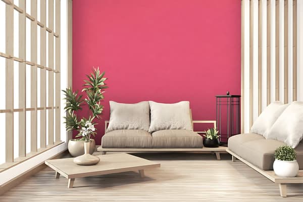 Non woven-tapet uni kulör Profhome 379135-GU slät matt färg rosa 5,33 m2