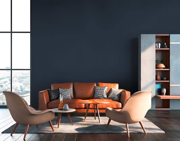 Non woven-tapet uni kulör Profhome 379534-GU lätt texturerad matt färg blå 5,33 m2