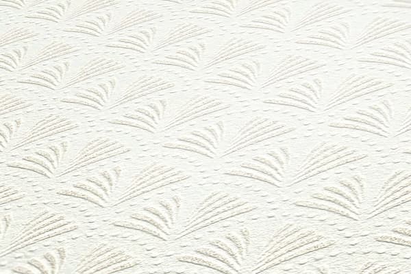 Non woven-tapet ornament Profhome 379576-GU lätt texturerad glansigt mönster matt bakgrund färg vit silver 5,33 m2