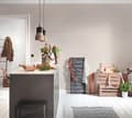 Miniatyrbild 5 av 6: Non woven-tapet ornament Profhome 379581-GU slät glansigt mönster matt bakgrund färg rosa vit 5,33 m2