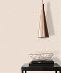 Miniatyrbild 6 av 6: Non woven-tapet ornament Profhome 379581-GU slät glansigt mönster matt bakgrund färg rosa vit 5,33 m2