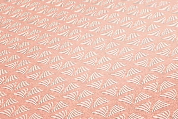 Non woven-tapet ornament Profhome 379586-GU slät glansigt mönster matt bakgrund färg rosa vit 5,33 m2