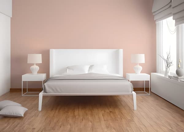 Non woven-tapet ornament Profhome 379586-GU slät glansigt mönster matt bakgrund färg rosa vit 5,33 m2