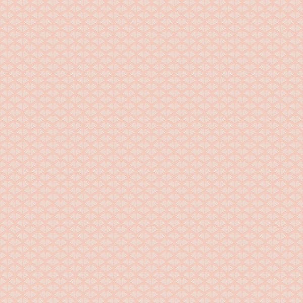 Non woven-tapet ornament Profhome 379586-GU slät glansigt mönster matt bakgrund färg rosa vit 5,33 m2