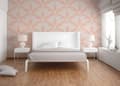 Miniatyrbild 4 av 6: Non woven-tapet palmer Profhome 379596-GU texturerad matt färg rosa vit 5,33 m2