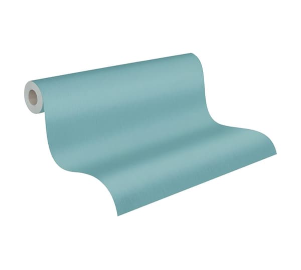 Non woven-tapet uni kulör Profhome 379726-GU lätt texturerad matt färg blå 5,33 m2