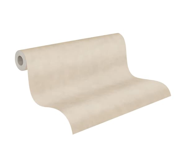 Non woven-tapet uni kulör Profhome 380245-GU lätt texturerad matt färg beige 5,33 m2