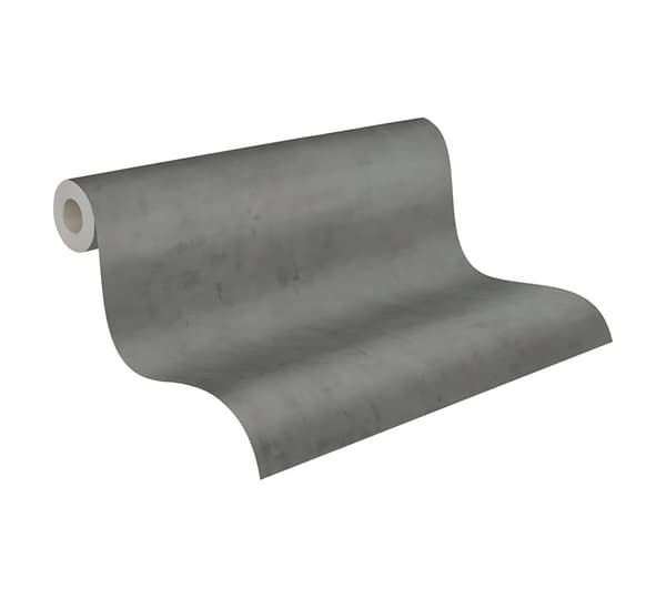 Non woven-tapet uni kulör Profhome 380252-GU lätt texturerad matt färg grå 5,33 m2
