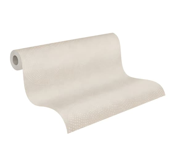 Non woven-tapet geometrisk Profhome 380272-GU lätt texturerad metallisk effekt färg beige grädde pärla beige 5,33 m2