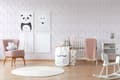 Miniatyrbild 4 av 4: Non woven-tapet barn tapet Profhome 381181-GU lätt texturerad matt färg vit rosa violett beige 5,33 m2