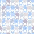 Miniatyrbild 1 av 4: Non woven-tapet djur mönster Profhome 381291-GU lätt texturerad matt färg blå grå vit 5,33 m2