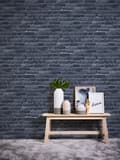 Miniatyrbild 5 av 5: Non woven-tapet barn tapet Profhome 381331-GU lätt texturerad matt färg svart grå 5,33 m2