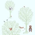 Miniatyrbild 1 av 3: Non woven-tapet skog Profhome 381342-GU lätt texturerad matt färg grön brun grå vit 5,33 m2