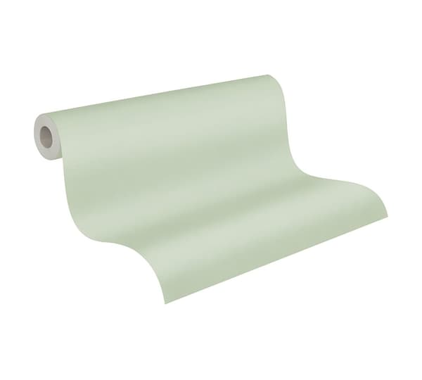 Non woven-tapet uni kulör Profhome 383150-GU lätt texturerad matt färg grön 5,33 m2