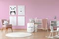 Miniatyrbild 4 av 5: Non woven-tapet uni kulör Profhome 383228-GU lätt texturerad matt färg rosa 5,33 m2