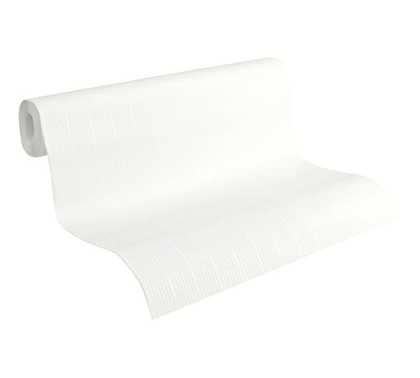 Övermålningsbar tapet textur Profhome 562715-GU texturerad matt färg vit 5,33 m2