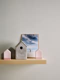 Miniatyrbild 7 av 8: Övermålningsbar tapet uni kulör Profhome 573612-GU lätt texturerad matt färg vit 26,5 m2