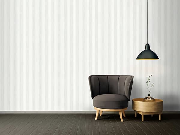 Tapet tyg utseende Profhome 765819-GU lätt texturerad matt färg vit 5,33 m2