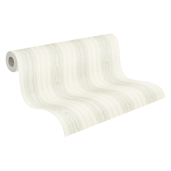 Tapet tyg utseende Profhome 765871-GU lätt texturerad matt färg grön vit 5,33 m2
