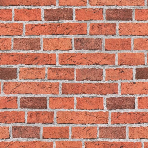 Papperstapet sten utseende Profhome 779816-GU lätt texturerad matt färg röd grå 5,33 m2