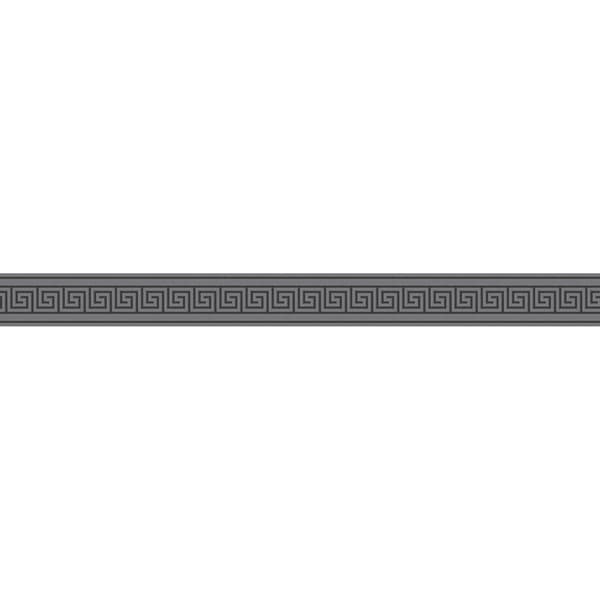 Tapetbort geometriske Profhome 895943-gu lidt tekstureret blank mønster mat baggrund färg sort 0,2 m2