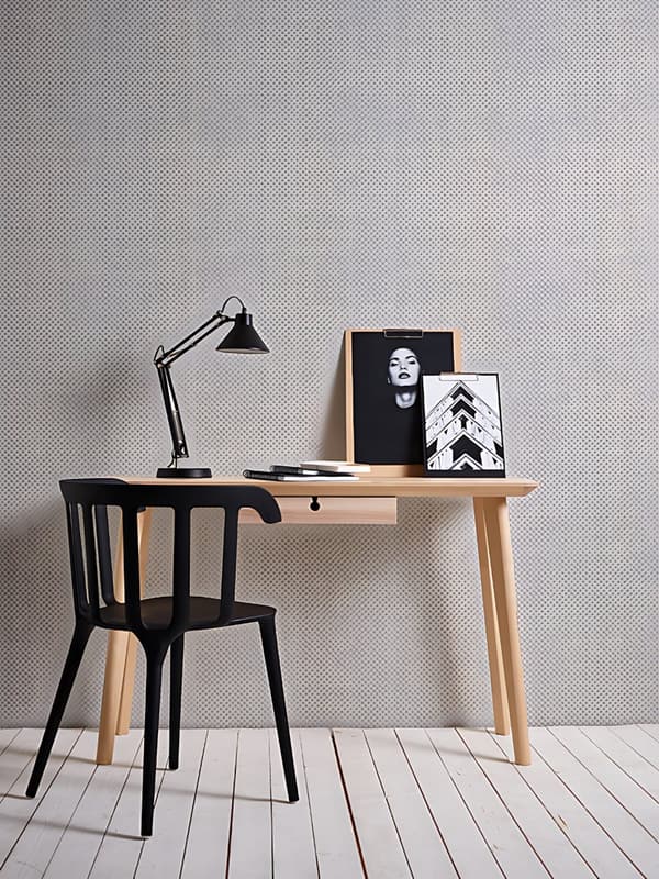 Övermålningsbar tapet geometrisk Profhome 934651-GU texturerad matt färg vit 5,33 m2