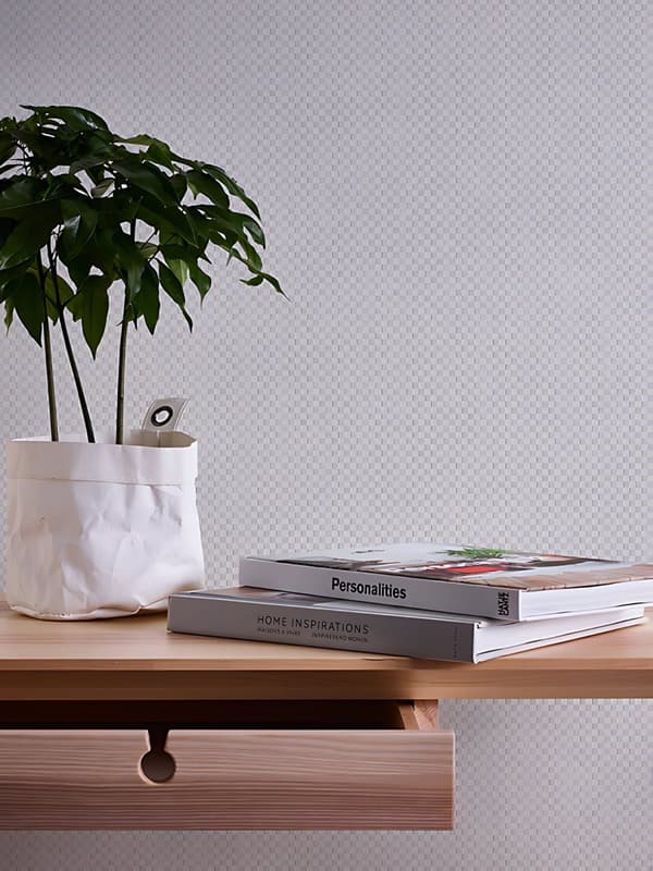 Övermålningsbar tapet geometrisk Profhome 934651-GU texturerad matt färg vit 5,33 m2