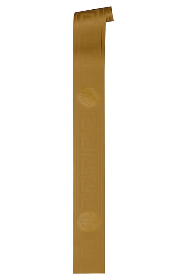 Kant ornament Profhome 935222-GU lätt texturerad glansigt färg guld 0,65 m2