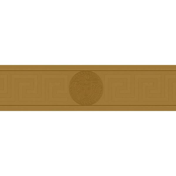 Kant ornament Profhome 935222-GU lätt texturerad glansigt färg guld 0,65 m2