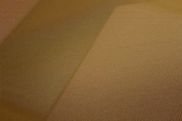 Non woven-tapet ornament Profhome 935232-GU slät glansigt färg guld 7,04 m2