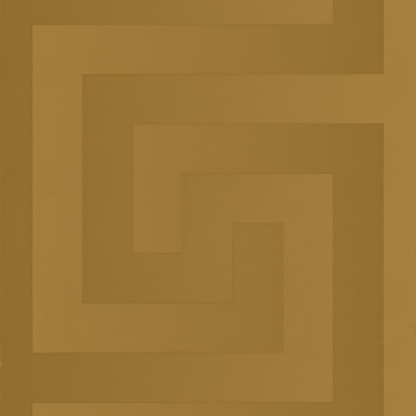 Non woven-tapet ornament Profhome 935232-GU slät glansigt färg guld 7,04 m2