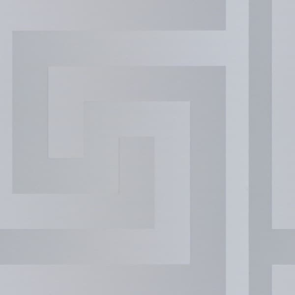 Non woven-tapet ornament Profhome 935235-GU slät glansigt färg silver 7,04 m2