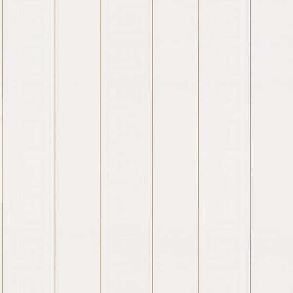 Non woven-tapet ränder Profhome 935241-GU lätt texturerad glansigt färg guld vit 7,04 m2
