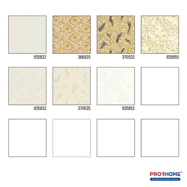 Non woven-tapet textur Profhome 935822-GU lätt texturerad glansigt färg vit 7,04 m2