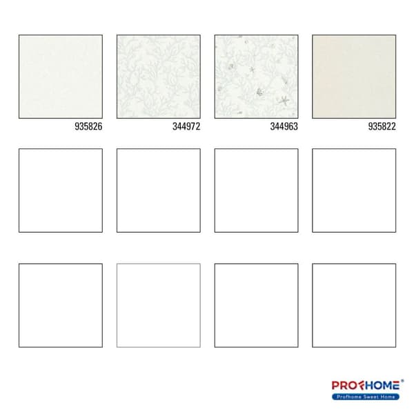 Non woven-tapet textur Profhome 935826-GU lätt texturerad glansigt färg vit 7,04 m2